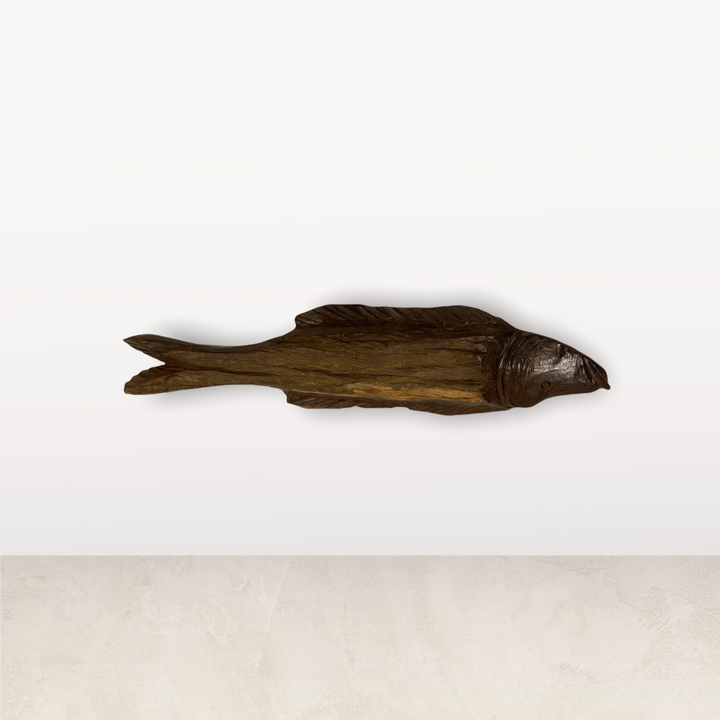 Driftwood Hand Carved Fish - (S01.4)