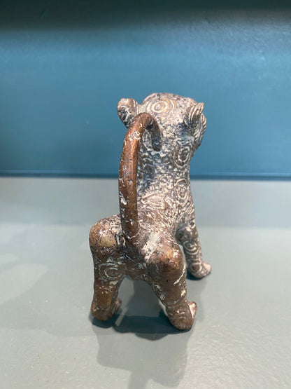 Benin Leopard sculpture - Bronze (56.05)