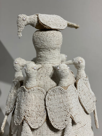 Yoruba Royal Crown - White