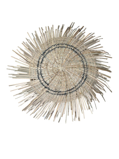 Malawi Sun Wall basket - blue lines 45cm