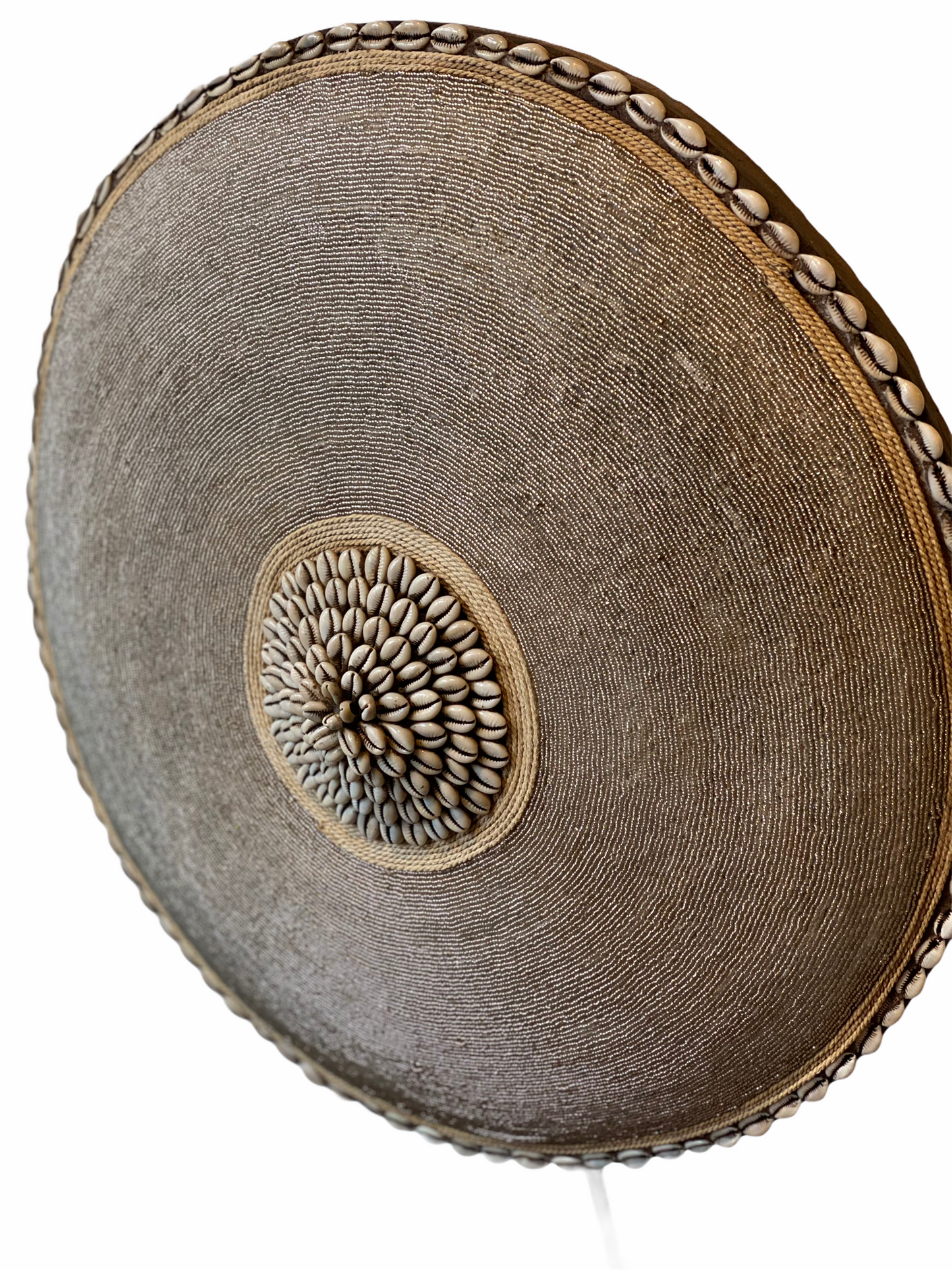 Cameroon Beaded Shield - L - 55cm - Gold