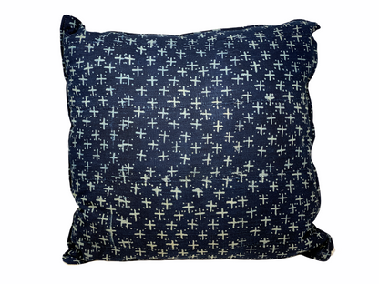 Indigo/Baule Cloth Cushions 60x60cm
