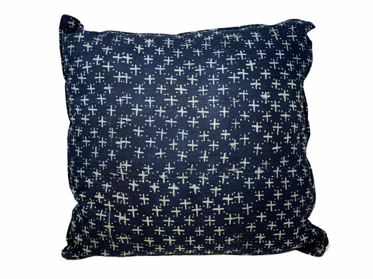 Indigo/Baule Cloth Cushions 60x60cm