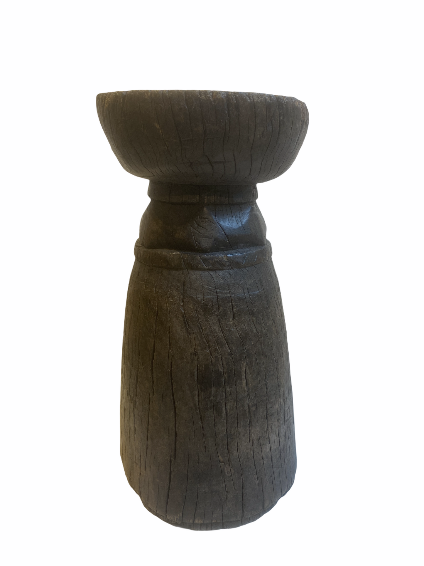 Lozi Grain Stomper (2) Stool/Side Table - Zambia