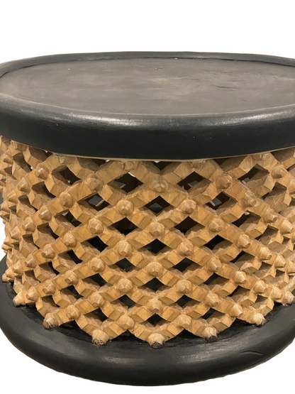 Bamileke Table - (126.2) Black & Natural