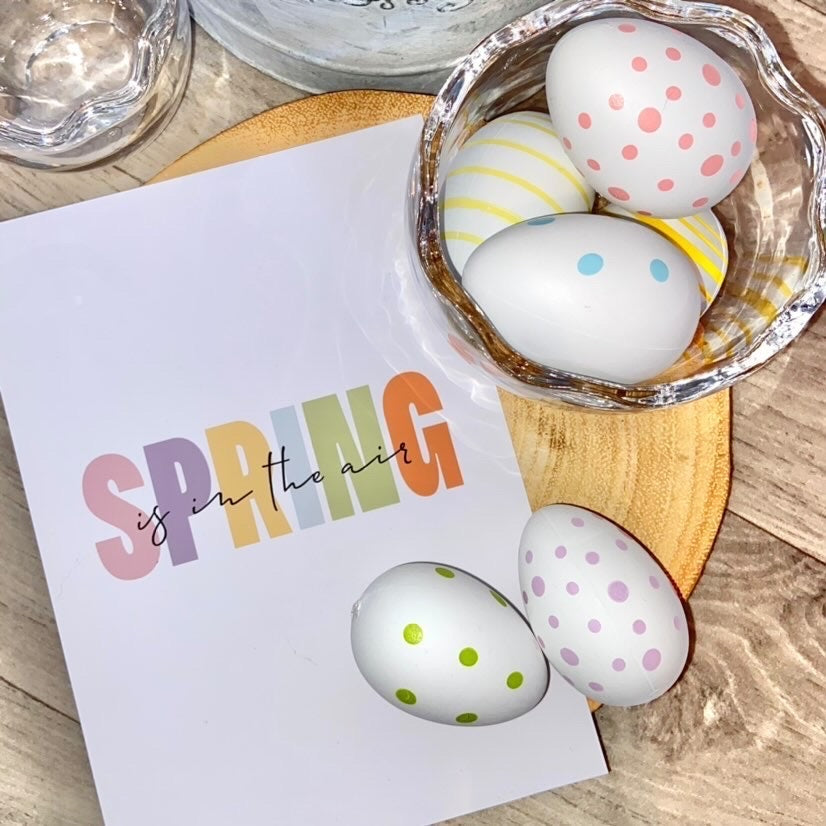 Spring Is In The Air Multi Colour Spring Seasonal Wall Home Decor Print