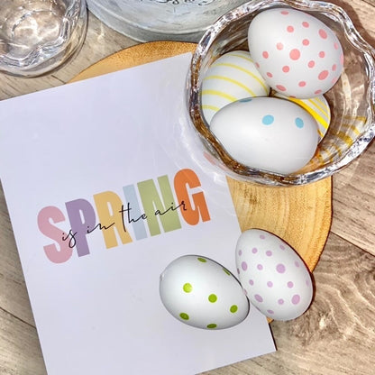 Spring Is In The Air Multi Colour Spring Seasonal Wall Home Decor Print