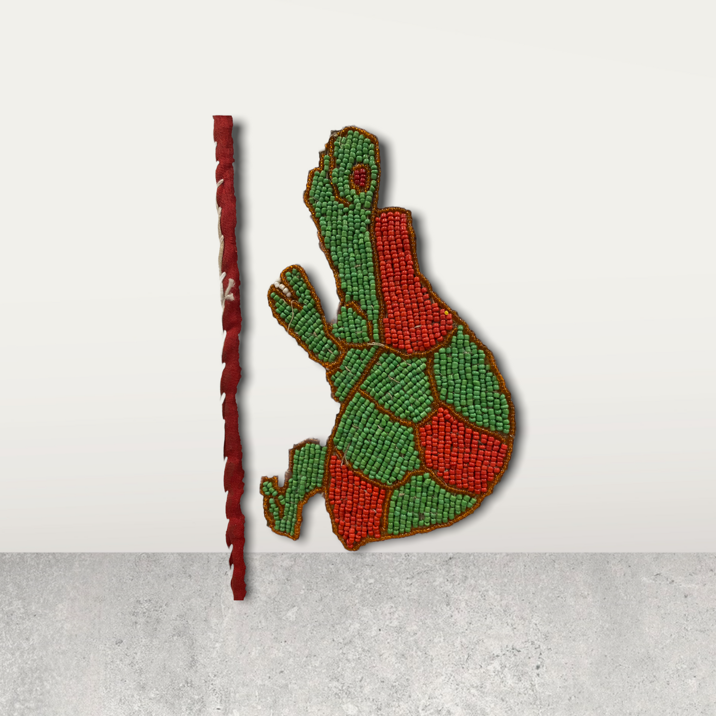 Yoruba Beaded Sash - Nigeria - Tortoise (10)