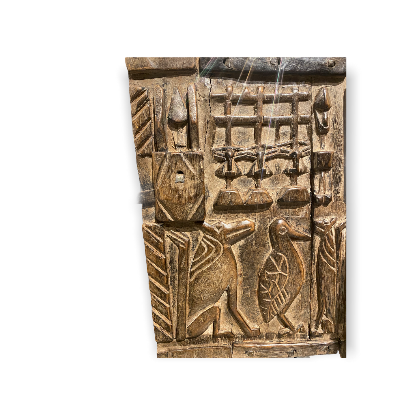 Dogon Granary door - old carving (03)