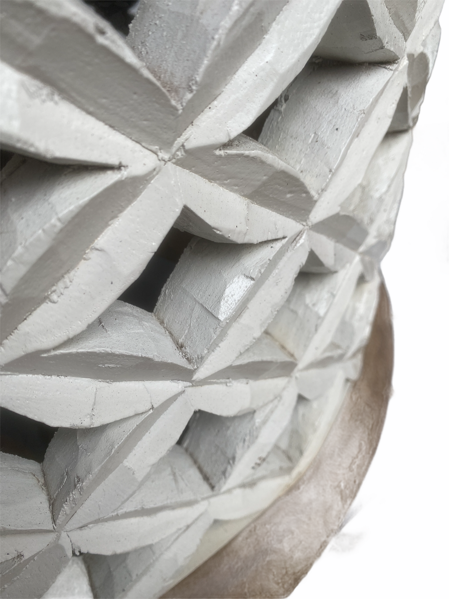 Bamileke Table - 78cm - Natural/white