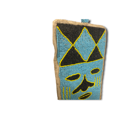 Yoruba Beaded Sash - Nigeria - Lions (03)