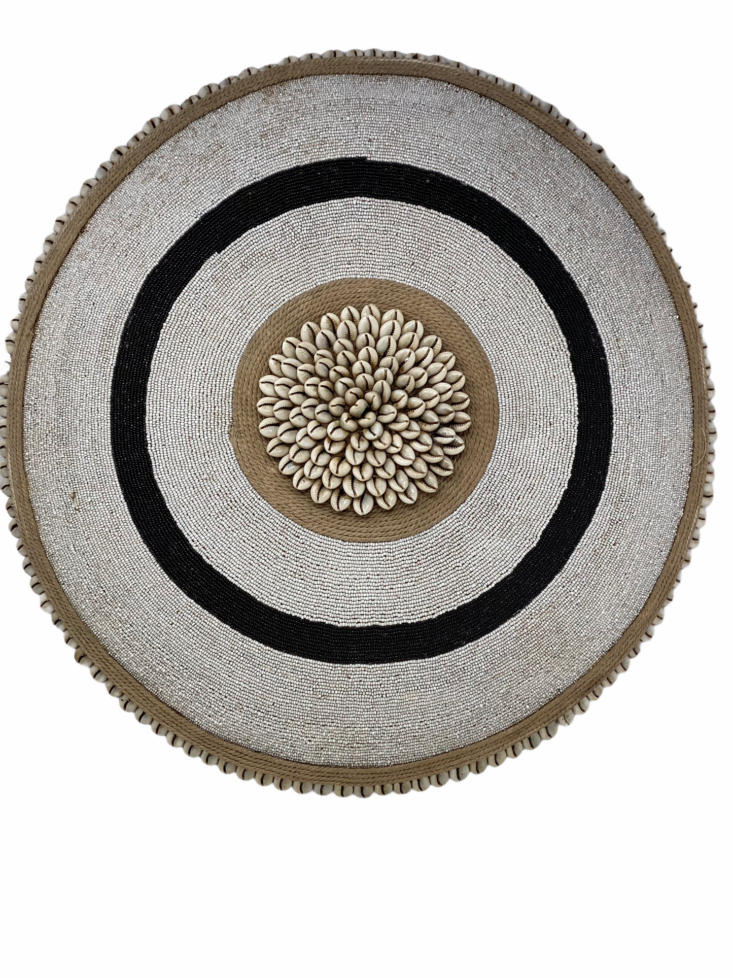 Cameroon Shield - L - 55cm - Black & White