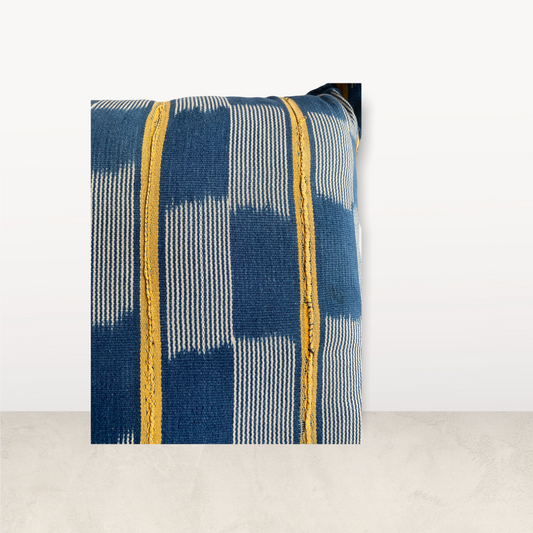 Indigo/Baule Cloth Cushions 50x50cm
