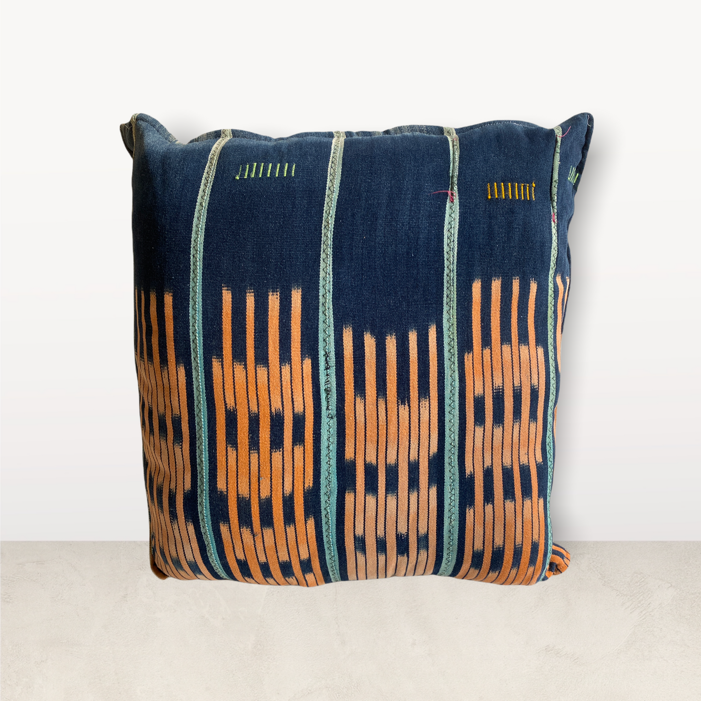 Indigo/Baule Cloth Cushions 50x50cm