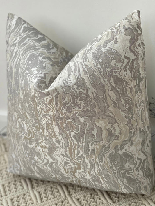 The Couture Cushion - The Silver Marble - Style No. 81