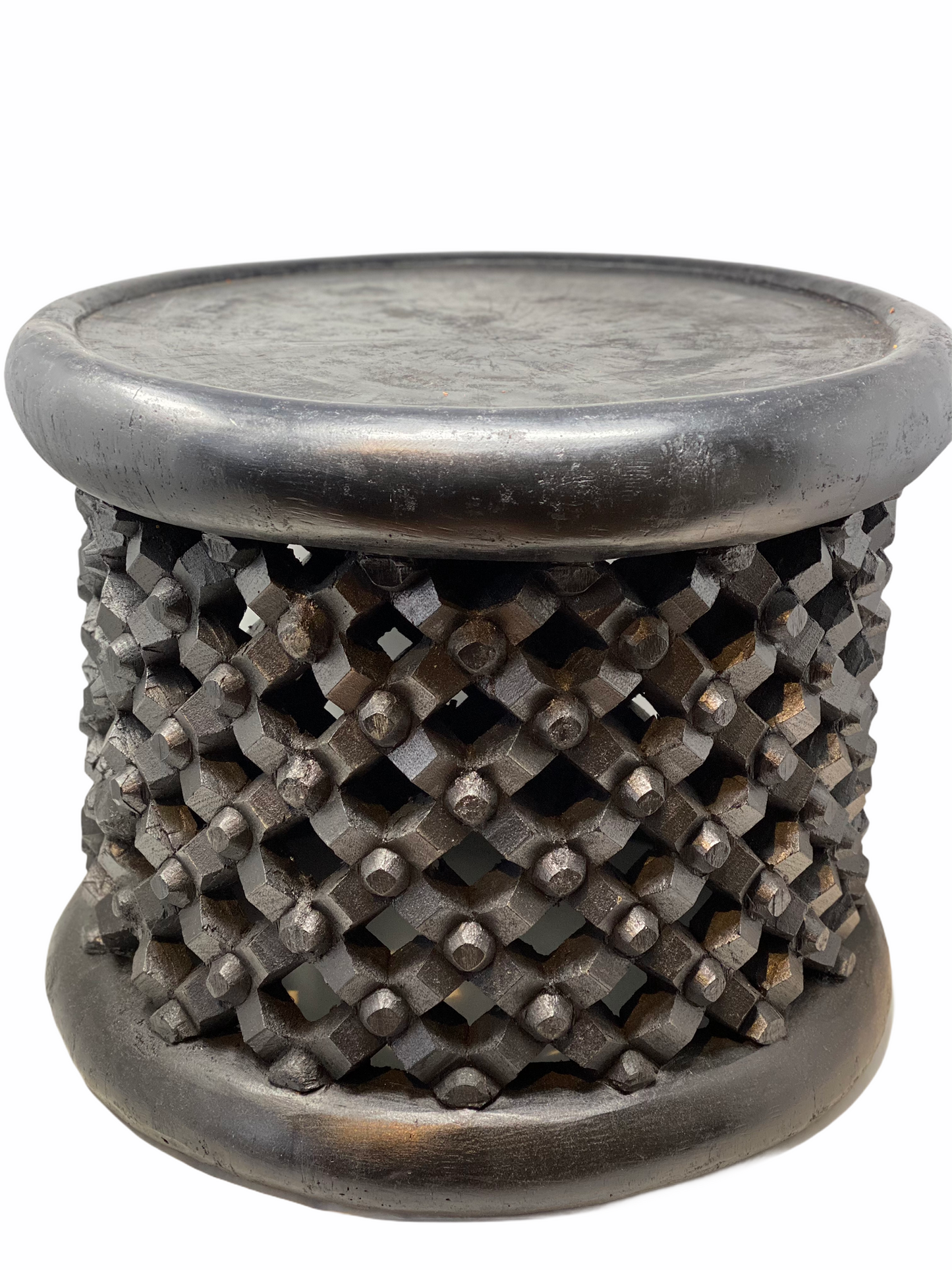 Bamileke Stool black - M - 50cm