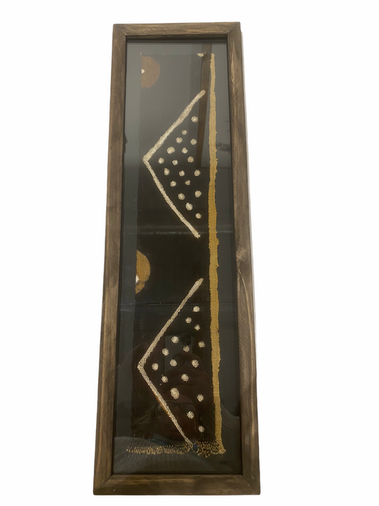 Framed Mud cloth Dark