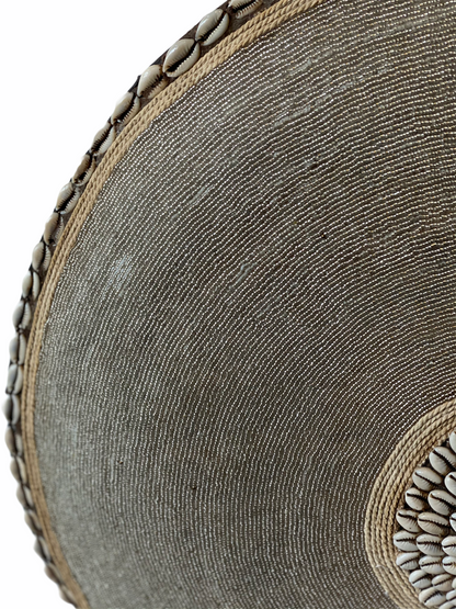 Cameroon Beaded Shield - L - 55cm - Gold