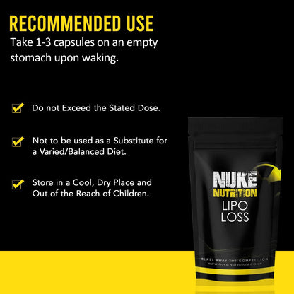 Lipo Loss Fat Burner Natural Weight Loss Capsules High Strength Potent Formula