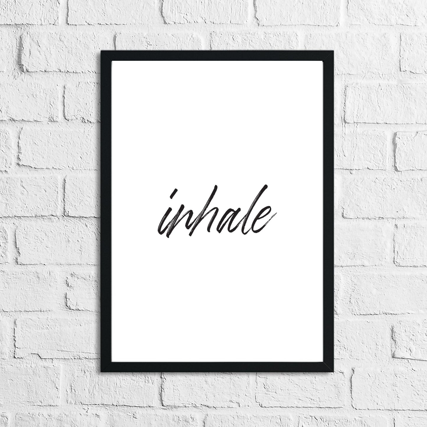 Inhale Exhale Set Of 2 Bedroom Simple Wall Decor Prints