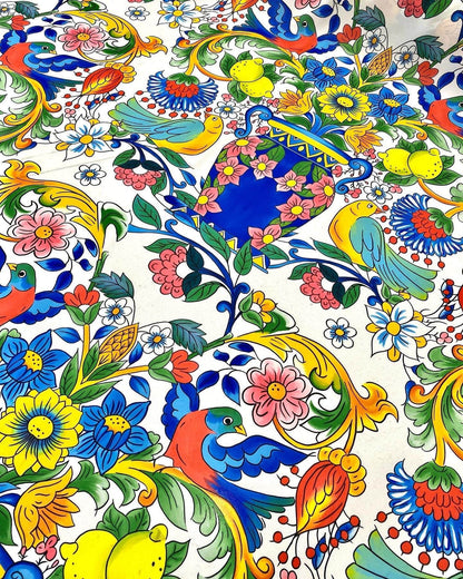 Italian Floral  Lemon Pattern Fabric – Multiple Fabric Options, Sold by Metre