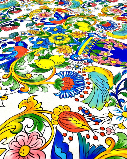 Italian Floral  Lemon Pattern Fabric