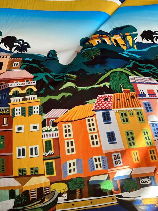 Italy City Pattern Fabric