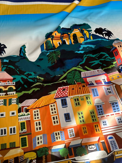 Italy City Pattern Fabric