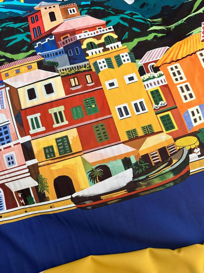 Italy City Pattern Fabric