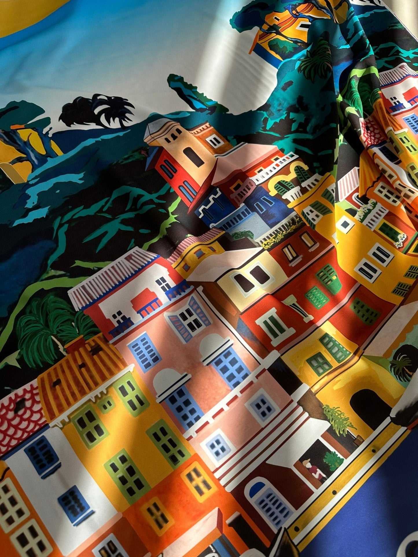 Italy City Pattern Fabric