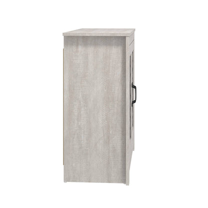 Tiverton Shoe Storage Light Grey 2 Doors 4 Shelves