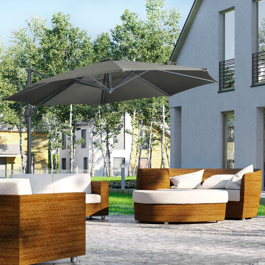3m 360° Rotating Cantilever Parasol