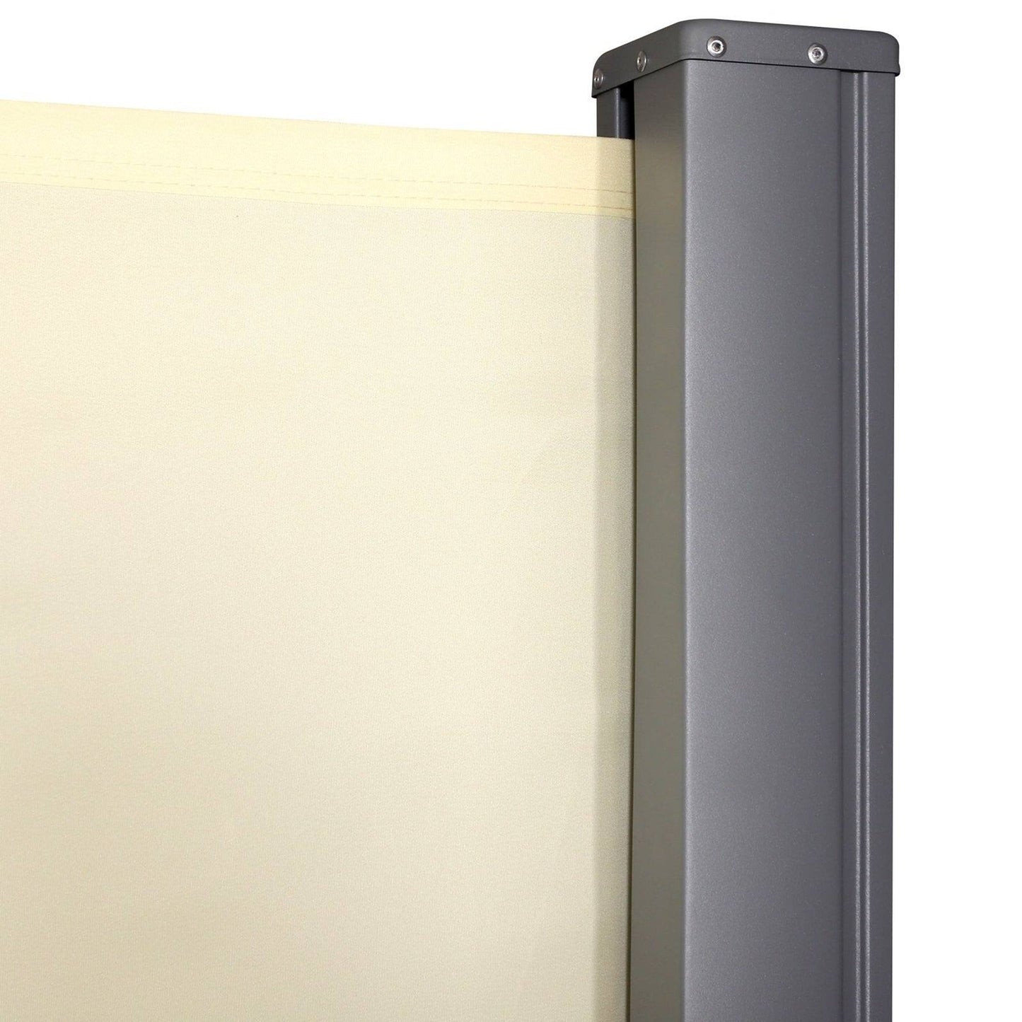 Retractable Sun Side Awning Screen Fence Patio Garden Wall Balcony Screening Panel Outdoor Blind Privacy Divider 3x1.8M