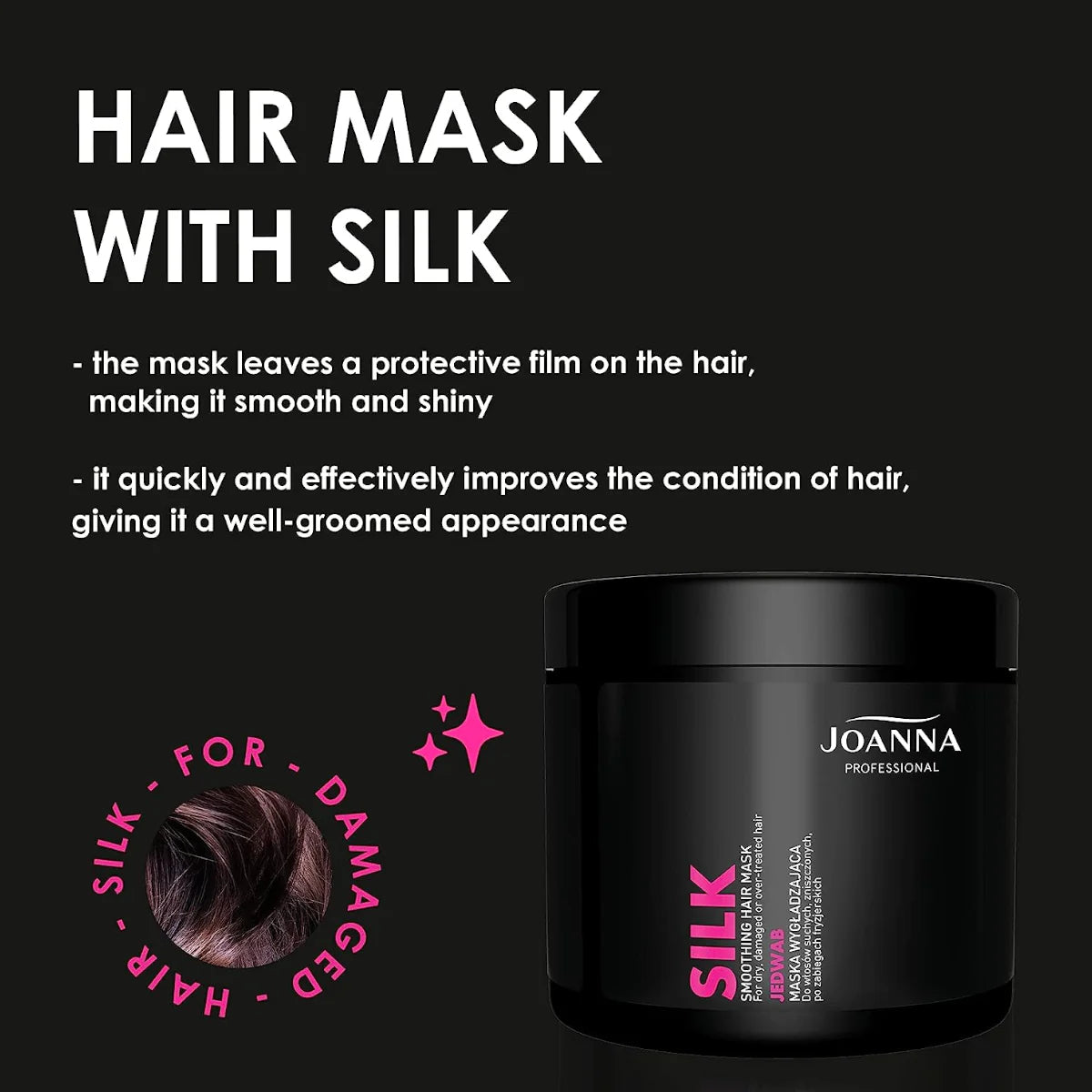 Joanna Professional Silk Smoothing Hair Mask for Dry & Damaged Hair