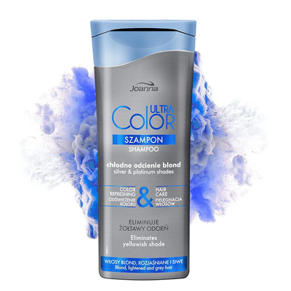 Joanna Ultra Color Silver Platinum Shampoo Eliminate Yellow Shade