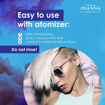Joanna Ultra Color Blue Hair Rinse Spray Eliminate Yellow Shade