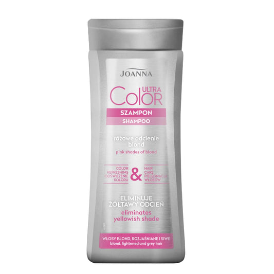 Joanna Ultra Color Pink Hair Shampoo Eliminate Yellow Shade