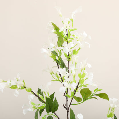 Artificial Plants Honeysuckle Flower in Pot Fake Plants with Curved Boots for Indoor Outdoor