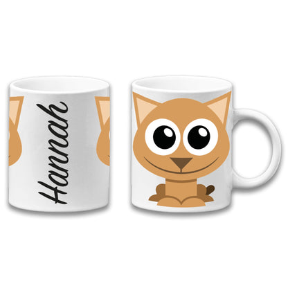 Adorable Kitten Personalised Your Name Gift Mug