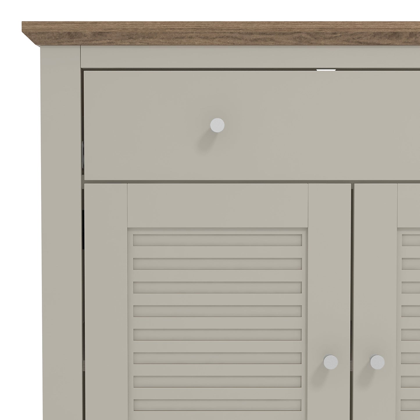Salcombe Sideboard Light Grey 2 Doors 2 Shelves 1 Drawer