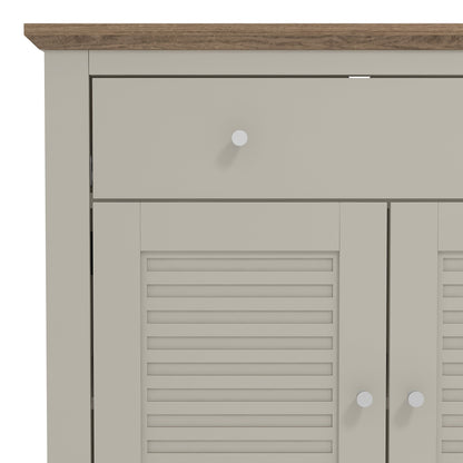 Salcombe Sideboard Light Grey 2 Doors 2 Shelves 1 Drawer