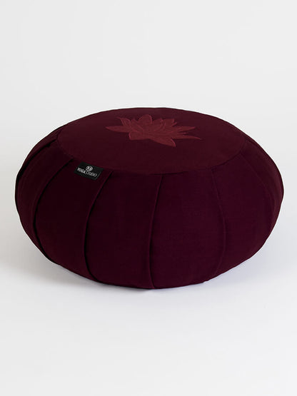 Yoga Studio GOTS Organic Cotton Round Lotus Zafu Buckwheat Cushion