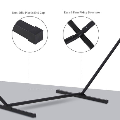3.6m Extra-long Universal Hammock Stand Metal Frame Garden Camping Picnic Outdoor Patio Replacement  Stand Only