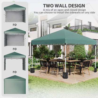 3 x 3 M Pop Up Gazebo with 2 Sidewalls