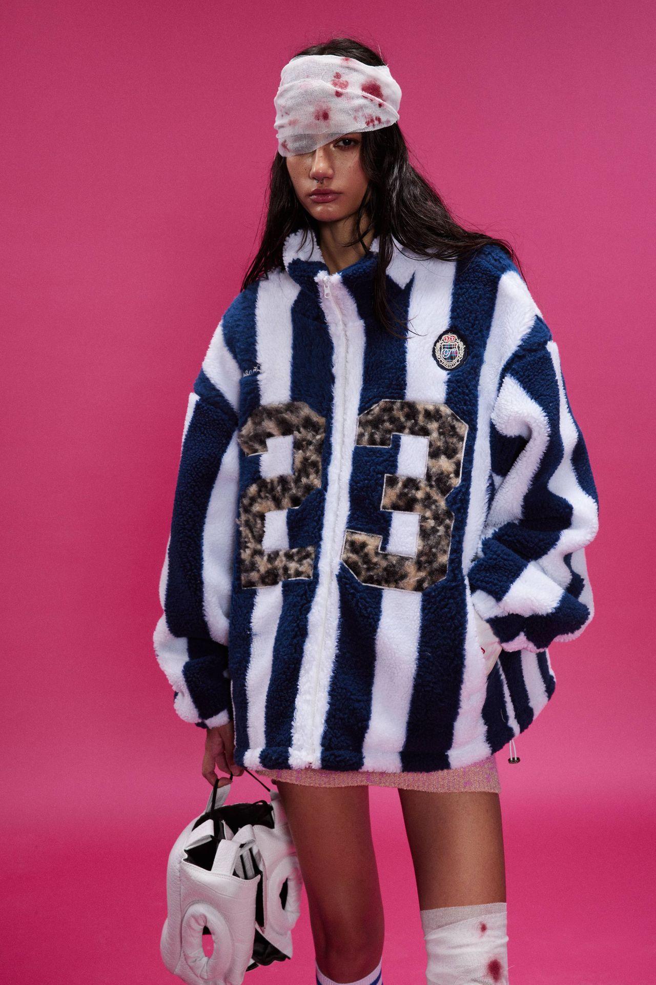 Lamb Wool Coat – Retro Plaid