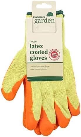 Strong Durable Latex Leather Work Gloves Large