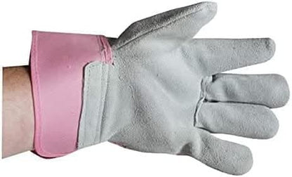 Strong Durable Latex Leather Work Gloves Large