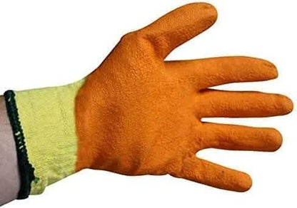 Strong Durable Latex Leather Work Gloves Large