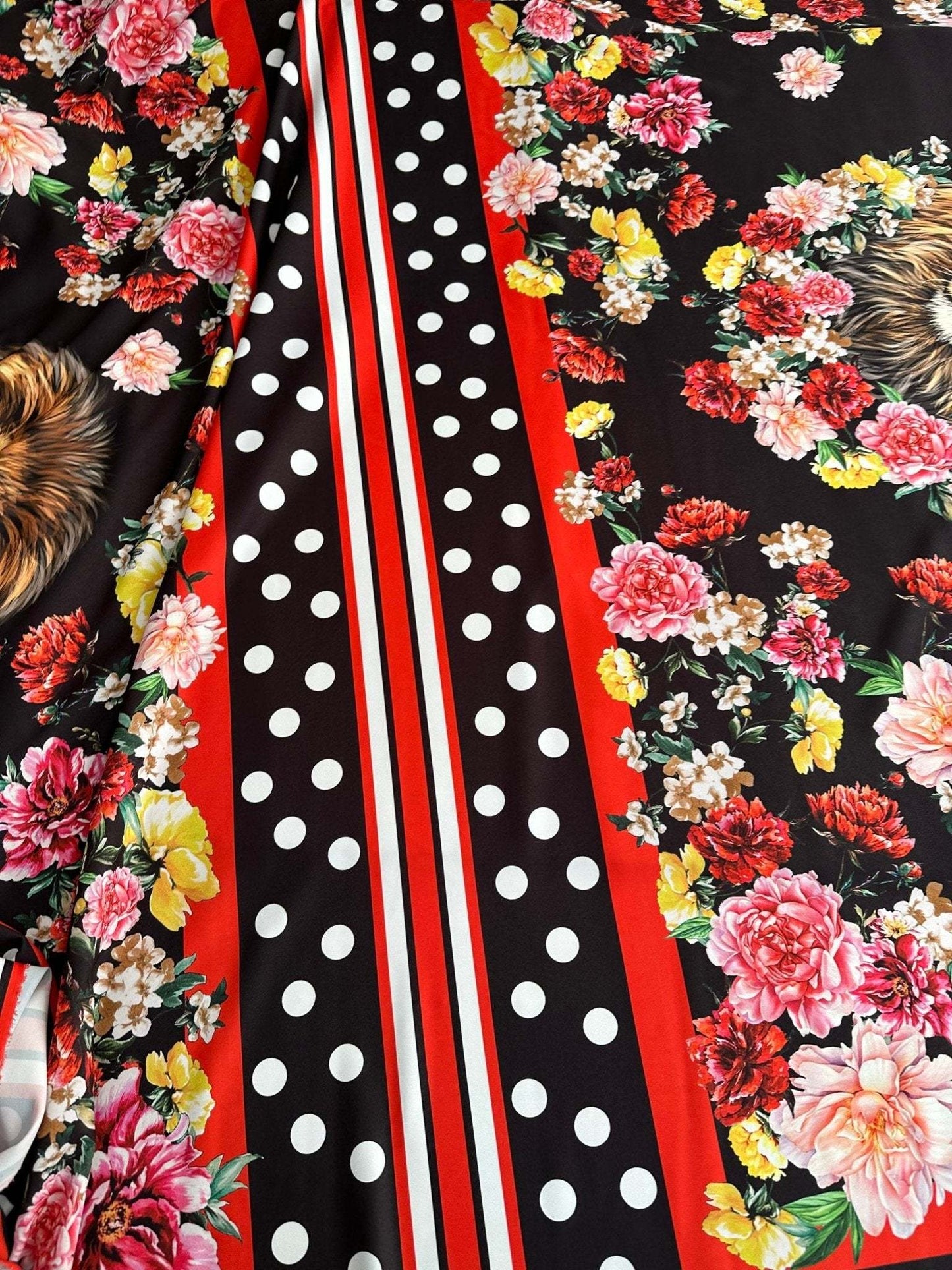 Floral Print Fabric – Custom Printed Fabric, Choose Material by Metre