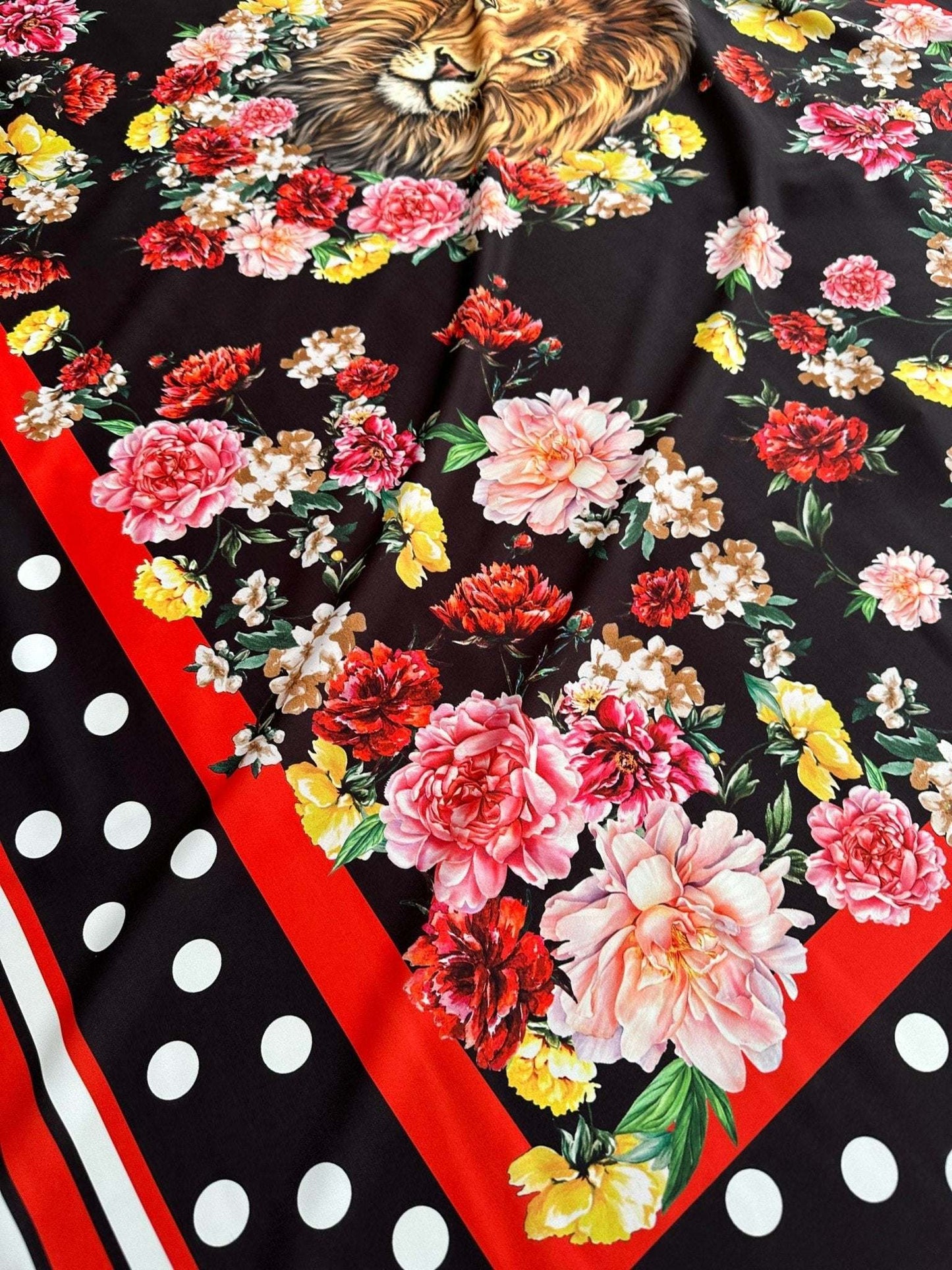 Floral Print Fabric – Custom Printed Fabric, Choose Material by Metre